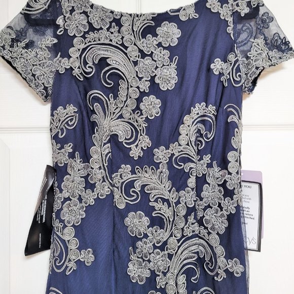 JS Collections Soutache-Trim Midi Dress / Wedding/ - Picture 4 of 9